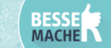 Logo Bessermacher.
Kontaktformular für Ihr Feedback.